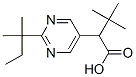 5-Pyrimidineacetic acid, -alpha--(1,1-dimethylethyl)-2-(1,1-dimethylpropyl)- (9CI) Struktur