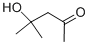 4-Hydroxy-4-methyl-2-pentanone Structure