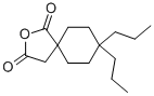 8,8-DIPROPYL-2-OXA-SPIRO[4.5]DECANE-1,3-DIONE Struktur