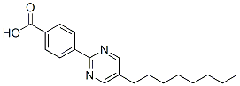 4-(5-Octyl-2-pyrimidinyl)-benzoic acid Struktur