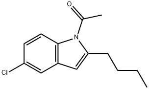 1-ACETYL-2-BUTYL-5-CHLOROINDOLE Struktur