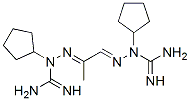 methylglyoxal bis(cyclopentylamidinohydrazone) Struktur