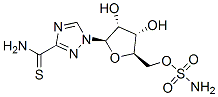 1-(5'-O-sulfamoyl-beta-ribofuranosyl)(1,2,4)triazole-3-thiocarboxamide Struktur