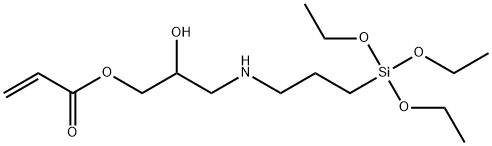 N-(3-ACRYLOXY-2-HYDROXYPROPYL)-3-AMINOPROPYLTRIETHOXYSILANE Structure