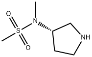 N-Methyl-N-(3S)-3-pyrrolidinylmethanesulfonamide Struktur