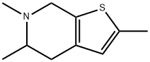 Thieno[2,3-c]pyridine, 4,5,6,7-tetrahydro-2,5,6-trimethyl- (9CI) Struktur