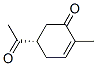 2-Cyclohexen-1-one, 5-acetyl-2-methyl-, (S)- (9CI) Struktur