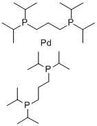 [P,P'-1,3-BIS(DI-I-PROPYLPHOSPHINO)PROPANE][P-1,3-BIS(DI-I-PROPYLPHOSPHINO)PROPANE]PALLADIUM (0) Struktur