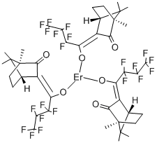 ERBIUM TRIS(3-(HEPTAFLUOROPROPYLHYDROXY& Struktur