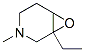 7-Oxa-3-azabicyclo[4.1.0]heptane,  1-ethyl-3-methyl- Struktur