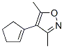 Isoxazole, 4-(1-cyclopenten-1-yl)-3,5-dimethyl- (9CI) Struktur