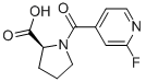 N-(2-Fluoropyridine-4-carbonyl)-L-proline Struktur