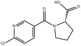 N-(6-Chloropyridine-3-carbonyl)-L-proline Struktur