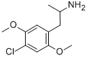 1-(4-Chloro-2,5-dimethoxyphenyl)-2-aminopropaneHCL Struktur