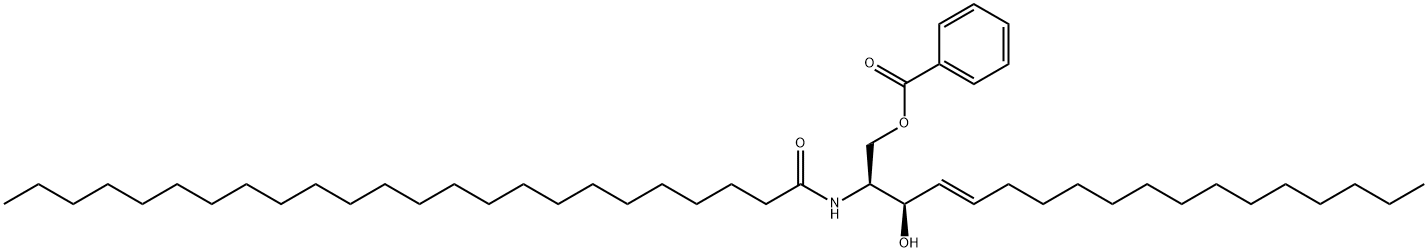 N-LIGNOCEROYL-D-SPHINGOSINE 1-BENZOATE Struktur