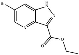 1H-Pyrazolo[4,3-b]pyridine-3-carboxylicacid,6-broMo-,ethylester Struktur