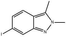 2H-Indazole, 6-iodo-2,3-dimethyl- Struktur