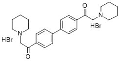 4,4'-Bis(piperidinoacetyl)biphenyl dihydrobromide Struktur