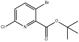 Tert-butyl 3-bromo-6-chloropicolinate Struktur