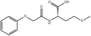 4-(METHYLTHIO)-2-[(PHENOXYACETYL)AMINO]BUTANOIC ACID Struktur