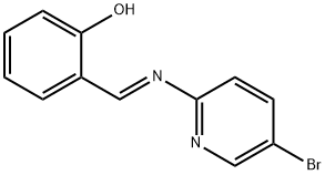 2-{[(Z)-5-Bromo-pyridin-2-ylimino]-methyl}-phenol Struktur