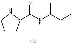 N-(sec-Butyl)-2-pyrrolidinecarboxamidehydrochloride Struktur