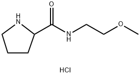 N-(2-Methoxyethyl)-2-pyrrolidinecarboxamidehydrochloride Struktur