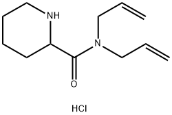 N,N-Diallyl-2-piperidinecarboxamide hydrochloride Struktur