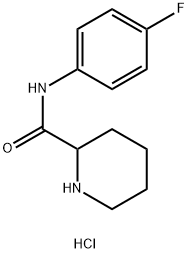 N-(4-Fluorophenyl)-2-piperidinecarboxamidehydrochloride Struktur