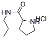 N-Propyl-2-pyrrolidinecarboxamide hydrochloride Struktur