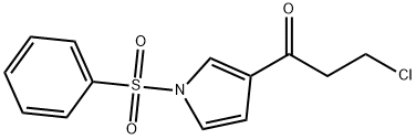 3-chloro-1-[1-(phenylsulfonyl)-1H-pyrrol-3-yl]-1-propanone Struktur