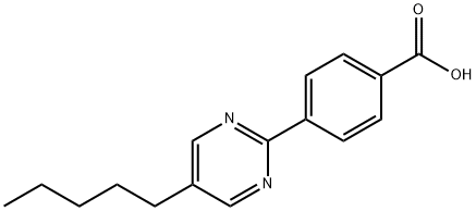 5-Pentylpyrimidine-2-Yl-P-BenzoicAcid Struktur