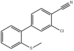 2-Chloro-4-[2-(Methylsulfanyl)phenyl]benzonitrile Struktur