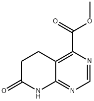 Pyrido[2,3-d]pyriMidine-4-carboxylic acid, 5,6,7,8-tetrahydro-7-oxo-, Methyl ester Struktur