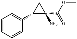 Cyclopropanecarboxylic acid, 1-amino-2-phenyl-, methyl ester, (1R-trans)-