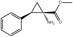 Cyclopropanecarboxylic acid, 1-amino-2-phenyl-, methyl ester, (1S-trans)-