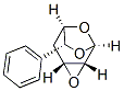 3,8,9-Trioxatricyclo4.2.1.02,4nonane, 7-phenyl-, (1.alpha.,2.beta.,4.beta.,6.alpha.,7.alpha.)- Struktur