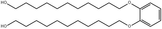 1,2-BIS(11-HYDROXYUNDECYLOXY)BENZENE Struktur