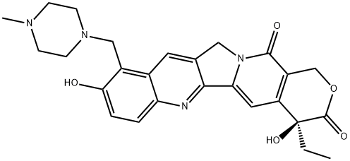 (S)-9-(4-METHYL-1-PIPERAZINYL)METHYL-10-HYDROXYCAMPTOTHECIN Struktur