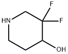 3,3-Difluoro-4-hydroxypiperidine Struktur