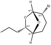 6,8-Dioxabicyclo3.2.1octane, 4-bromo-7-propyl-, (endo,endo)- Struktur