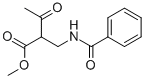 METHYL 2-(N-BENZOYLAMINOMETHYL)-3-OXOBUTYRATE Struktur