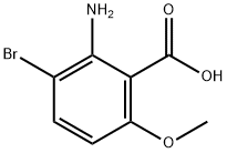 2-AMino-3-broMo-6-Methoxy-benzoic acid Struktur