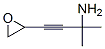 3-Butyn-2-amine, 2-methyl-4-oxiranyl- (9CI) Struktur