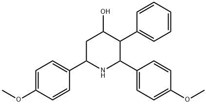 2,6-Bis(4-methoxyphenyl)-3-phenyl-4-piperidinamine Struktur