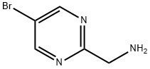 5-Bromo-2-pyrimidinemethanamine Struktur