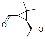 Cyclopropanecarboxaldehyde, 3-acetyl-2,2-dimethyl-, (1R-cis)- (9CI) Struktur