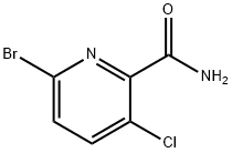 6-Bromo-3-chloropyridine-2-carboxamide Struktur