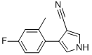 4-(4-FLUORO-2-METHYLPHENYL)-1H-PYRROLE-3-CARBONITRILE Struktur