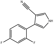 3-CYANO-4-(2,4-DIFLUOROPHENYL)PYRROLE Struktur